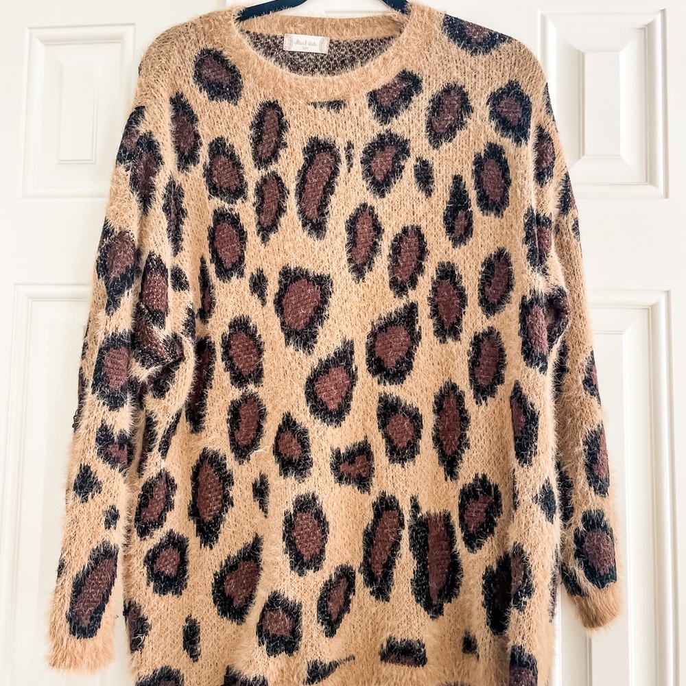 Cheetah Print Sweater
